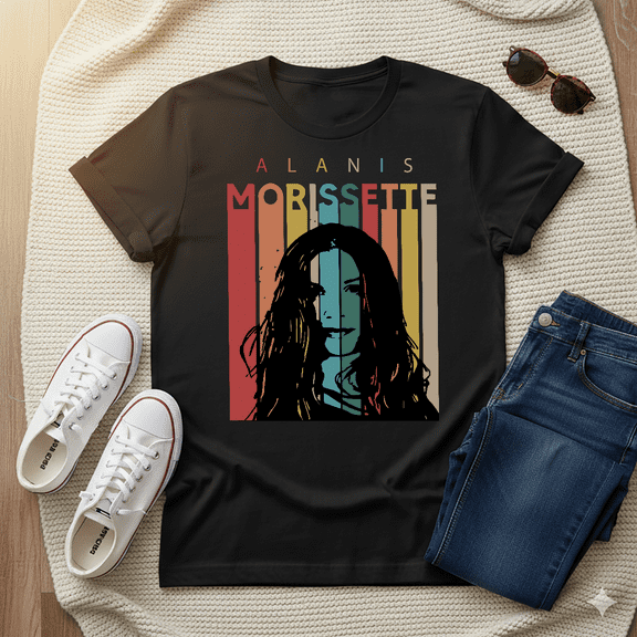 Vintage Alanis Morissette Triple Moon Tour 90s Alt Rock Unisex T-Shirt, up to Size 5XL