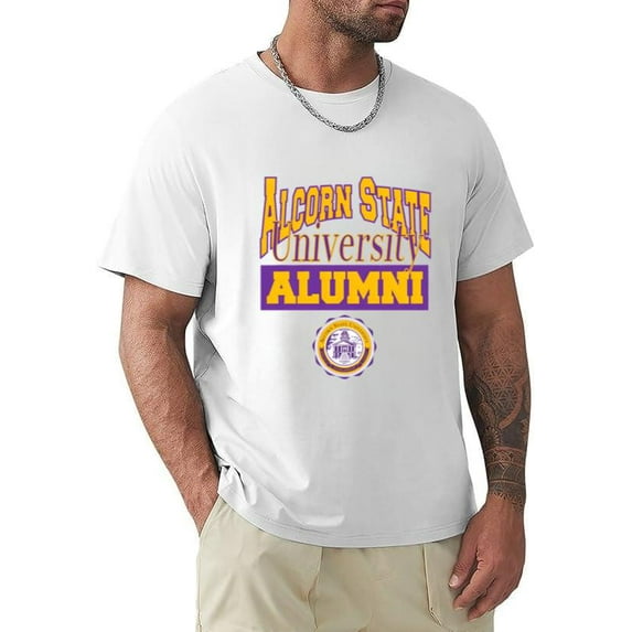 Vintage Alcorn State 1871 University College Sports Graphic T-shirt, for men & women, up to size 5XL.