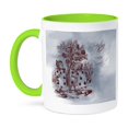 thumbnail image 1 of 3dRose, Vintage Alice in Wonderland Painting the Roses Red, 11oz Two-Tone Green Mug, 1 of 7