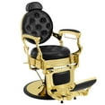 thumbnail image 1 of Vintage All Purpose Heavy Duty Barber Chair Reclining Hydraulic Beauty Salon Spa Hair Styling Equipment(Black & Gold), 1 of 18