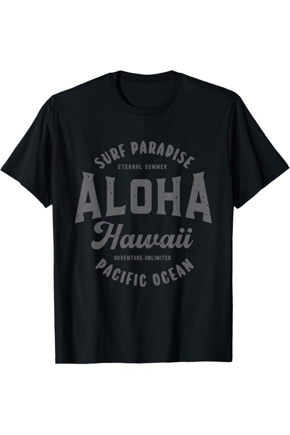 Vintage Aloha Hawaii Retro Preppy Throwback Mens Souvenir T-Shirt