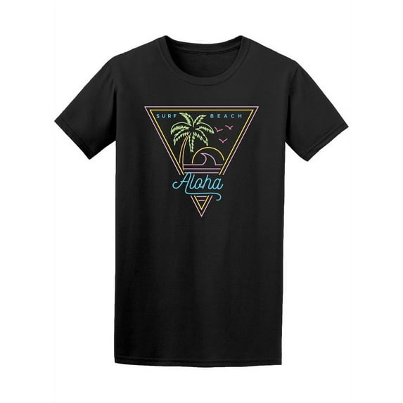 Neon Vintage Aloha Surf Beach Tee Men's -Image by Shutterstock