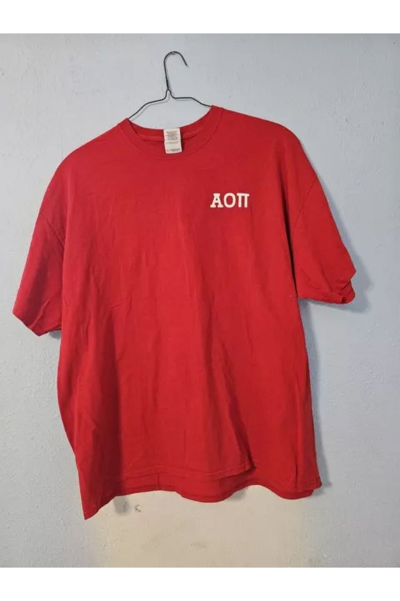 Vintage Alpha Omicron Pi Red T Shirt Printed Letters Cinco De Mayo Design Size 2Xlhot Trending Birthday Gifts