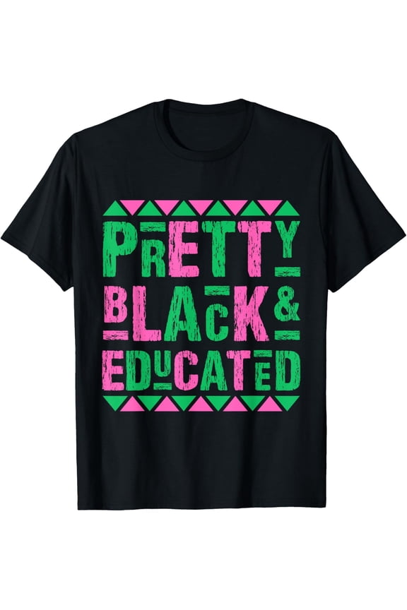 Vintage Alpha Pretty Black And Educated Alpha Hand Sign 1908 T-Shirtmen and women can wear, black, white, gifts.S,M,L,XL,2XL,3XL,2502XL