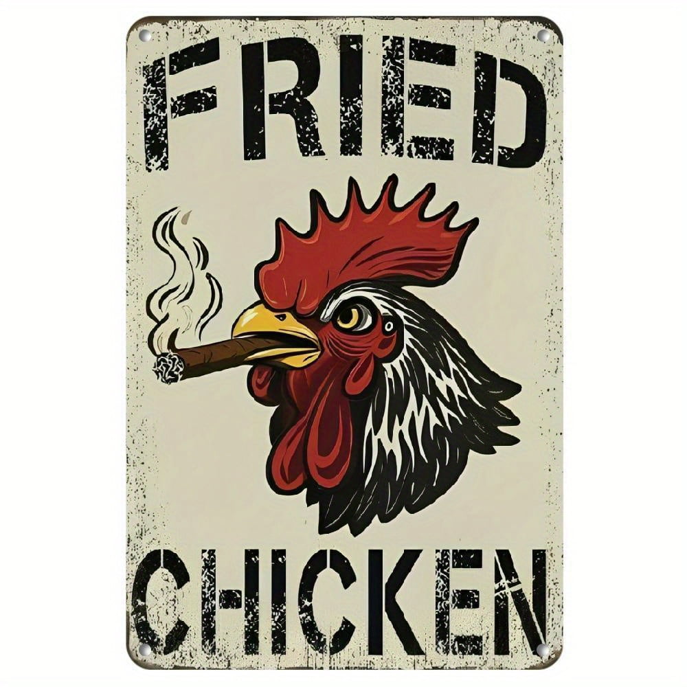 Fresh Farm Eggs For Sale Metal Sign - Rustic Chicken Design