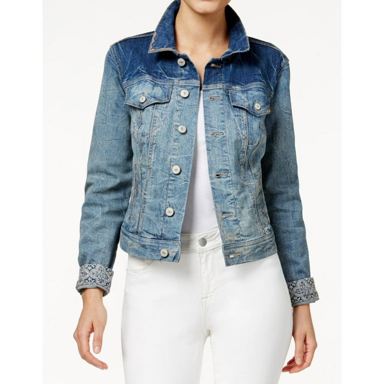 Ombre jean jacket cheap