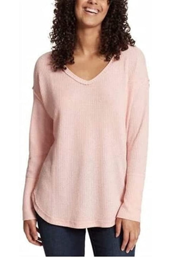 Blues Women's Top Sz XL Thermal Knit Pink