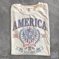 thumbnail image 1 of Vintage America Patriotic Eagle Shirt, USA Independence Day Tee, Fourth of July Graphic Tee, One Nation Under God Shirt Retro USA Gift, 1 of 3