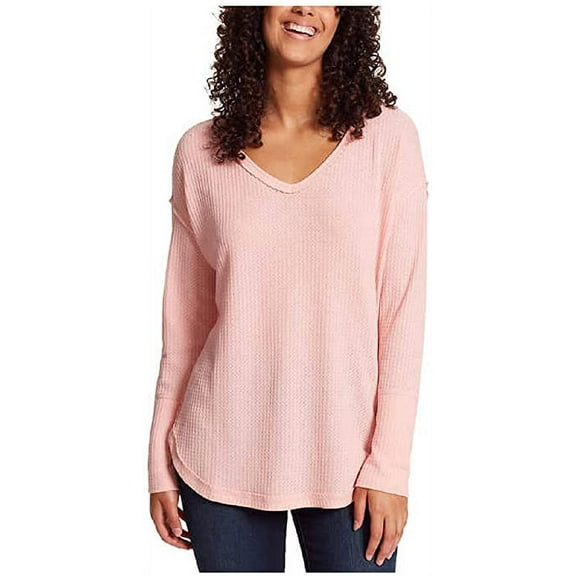 Vintage America Womens Thermal Knit Top Size L