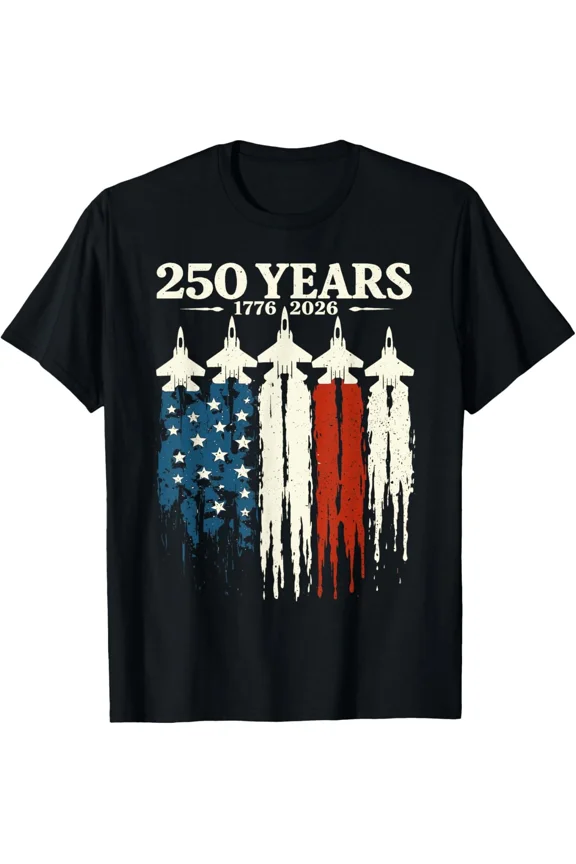 Vintage American 1776 2026 USA 250th Birthday Flag H1549 Unisex T-Shirt ,up to size 5XL