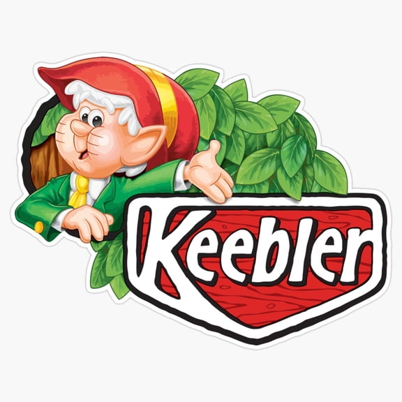 Vintage American Bakery Heritage Keebler Elves Grandmothers Prom Cookies Box Decal For Kitchen Sticker