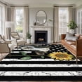 thumbnail image 1 of Vintage American Flag 5'x8' Area Rug for Living Room, Farmhouse Cow Sunflowers Washable Non-Slip Rugs for Bedroom Nursery Dining Room, StainResistant Low-Pile Kitchen Carpet Large Entryway Rugs, 1 of 9
