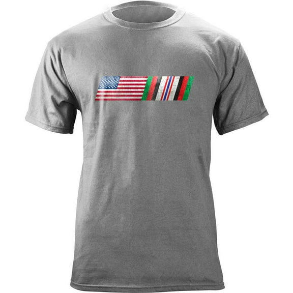 Vintage American Flag Afghanistan Campaign Blend Veteran T-Shirt