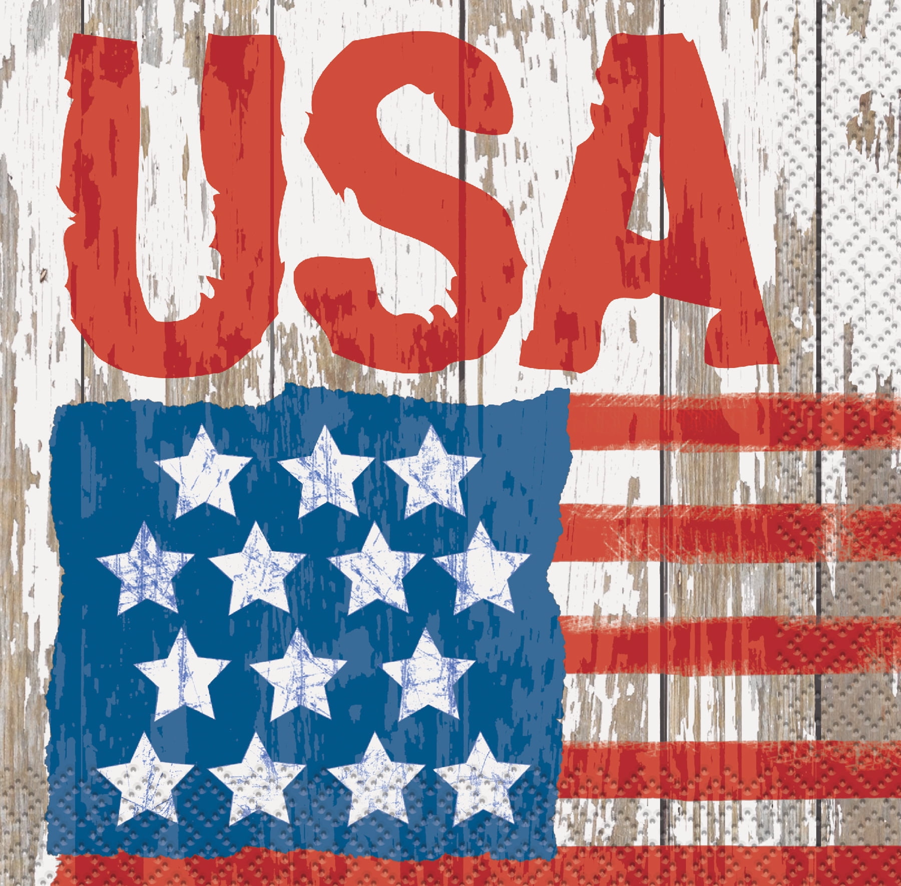 Unique Industries American Flag Beverage Napkins