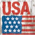 thumbnail image 1 of Vintage American Flag Beverage Napkins, 24ct, 1 of 2