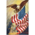 thumbnail image 1 of Vintage American Flag Eagle Tea Towels Set of 1 Retro 4th of July Kitchen Dish Cloth with Hanging Loop, 18"x28"Lint-Free Absorbent Towel for Kitchen Drying Wiping and Cleaning, 1 of 6