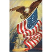 Vintage American Flag Eagle Tea Towels Set of 6 Retro 4th of July Kitchen Dish Cloth with Hanging Loop, 18"x28"Lint-Free Absorbent Towel for Kitchen Drying Wiping and Cleaning