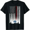 thumbnail image 1 of Vintage American Flag Fishing Rod T-Shirt,Fisherman Fishing Lover Gifts Tee Funny Bass Fishing Unisex Pure Cotton Shirt, 1 of 7