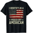 thumbnail image 1 of Vintage American Flag I Identify As A Pissed Off American T-Shirt, 1 of 3