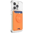thumbnail image 1 of PopSockets Phone Wallet for MagSafe, Phone Card Holder with Grip, Orange - Canteloupe, 1 of 4