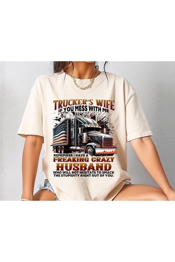 Vintage American Flag Semi Truck Driver Graphic Tee, Retro Long Haul Trucking Big Rig Road Warrior Shirt, Comfort Colors Unisex Cotton T-Shirt, Size S-3XL