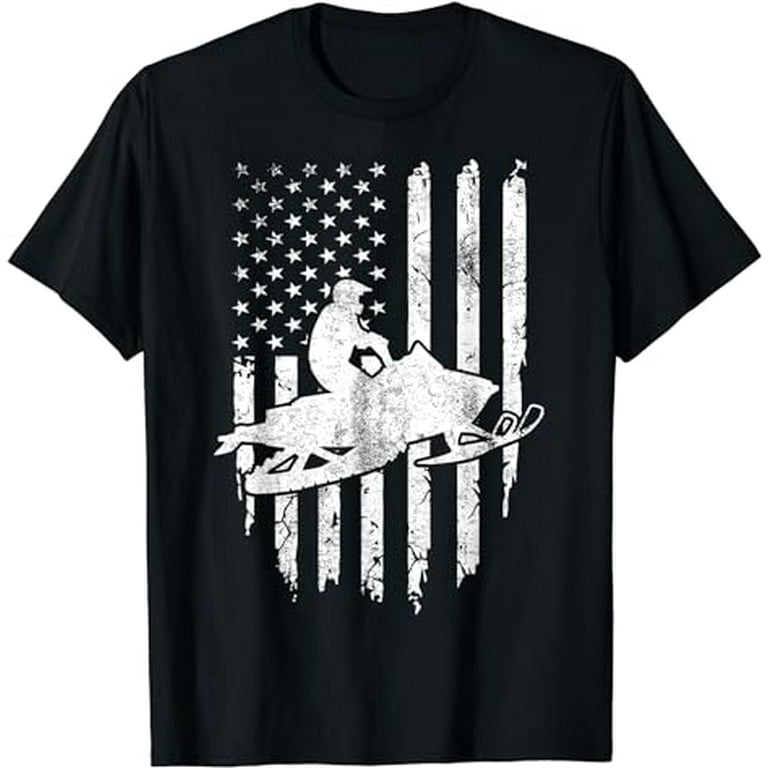 American Flag Snowmobile Shirt Men Snowmobile Riding Shirt American Flag Snowmobile Shirt Men Snowmobile Riding Shirt