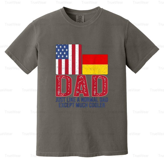 Vintage American German Flag, Dad Design, Fathers Day, Heritage, Patriot Comfort Color T-Shirt Unisex, up to 4XL