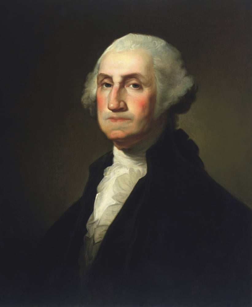 Vintage American History painting of President George Washington Canvas Art - John ParrotStocktrek Images (26 x 31)
