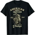 thumbnail image 1 of Vintage American Motorcycle Indian for Old Biker Gifts Shirt T-Shirt, 1 of 5
