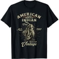 thumbnail image 1 of Vintage American Motorcycle Indian for Old Biker Gifts Shirt T-Shirt, 1 of 3