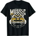 thumbnail image 1 of Vintage American Muscle Car Racing Flag T-Shirt, 1 of 5