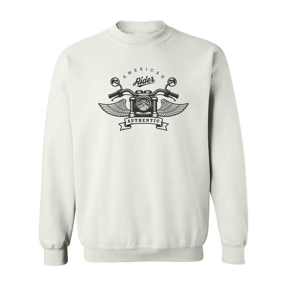 Vintage American Riders Design. Sweatshirt Men -Image by Shutterstock, Male Large