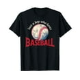 thumbnail image 1 of Vintage American Sport Fan Baseball Lover Boy Men T-Shirt, 1 of 3