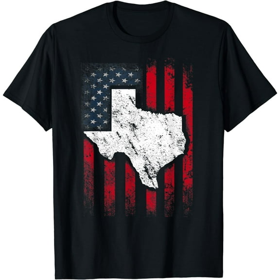 Vintage American US Flag Texas Austin Shirt Funny Gift Tees T-Shirt