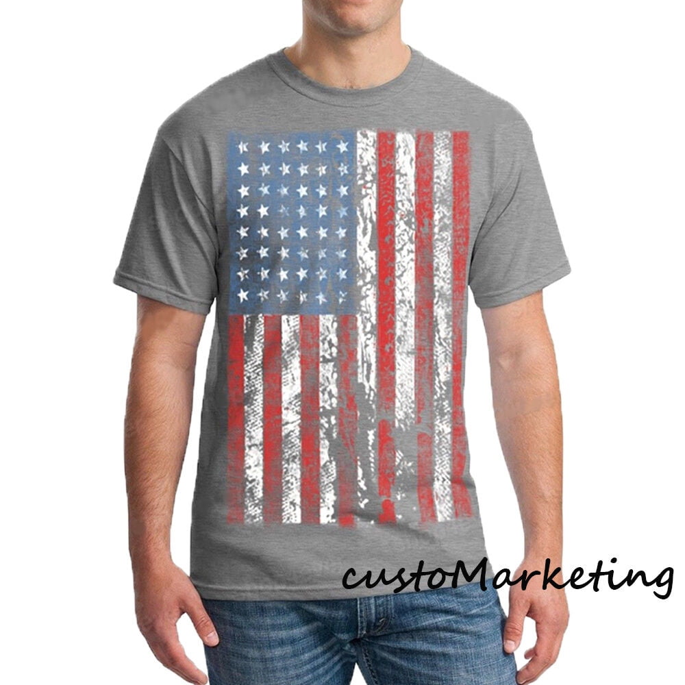 Vetements flag-print shirt - Red