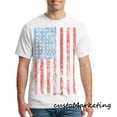 thumbnail image 1 of Vintage American USA Flag Print Design T-shirt Men's Tee Color White Small, 1 of 2
