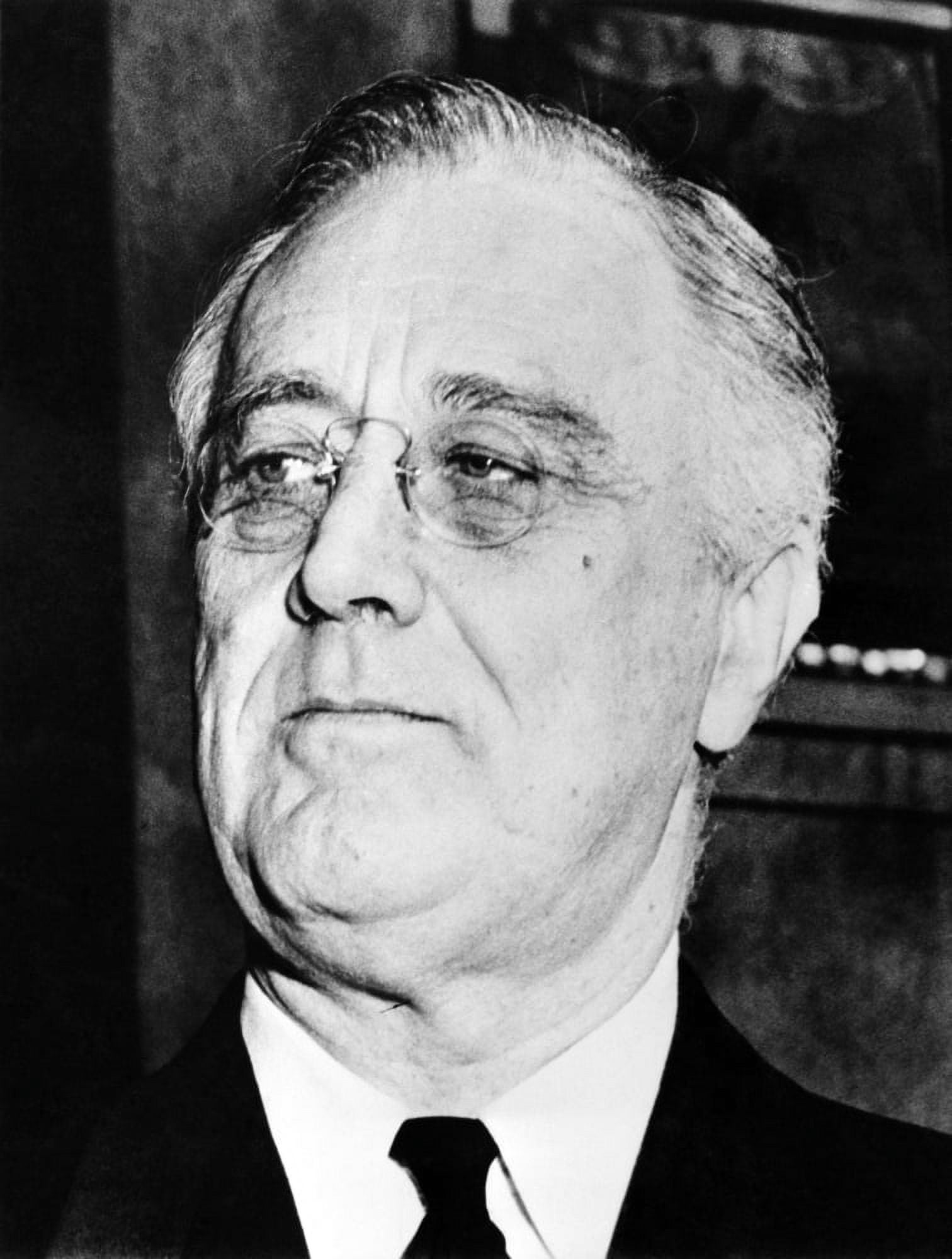 Vintage American history photo of President Franklin Delano Roosevelt Canvas Art - John ParrotStocktrek Images (25 x 33)