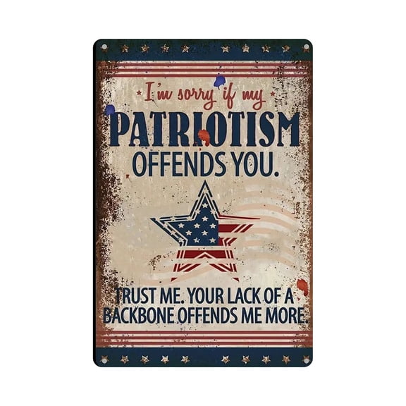 Vintage Americana Signs 4th of July Decorations Lawn Displays, Driveway Borders & Walkway Markers, ideal during Memorial Day events and USA Pride with neighborhood celebration vibes