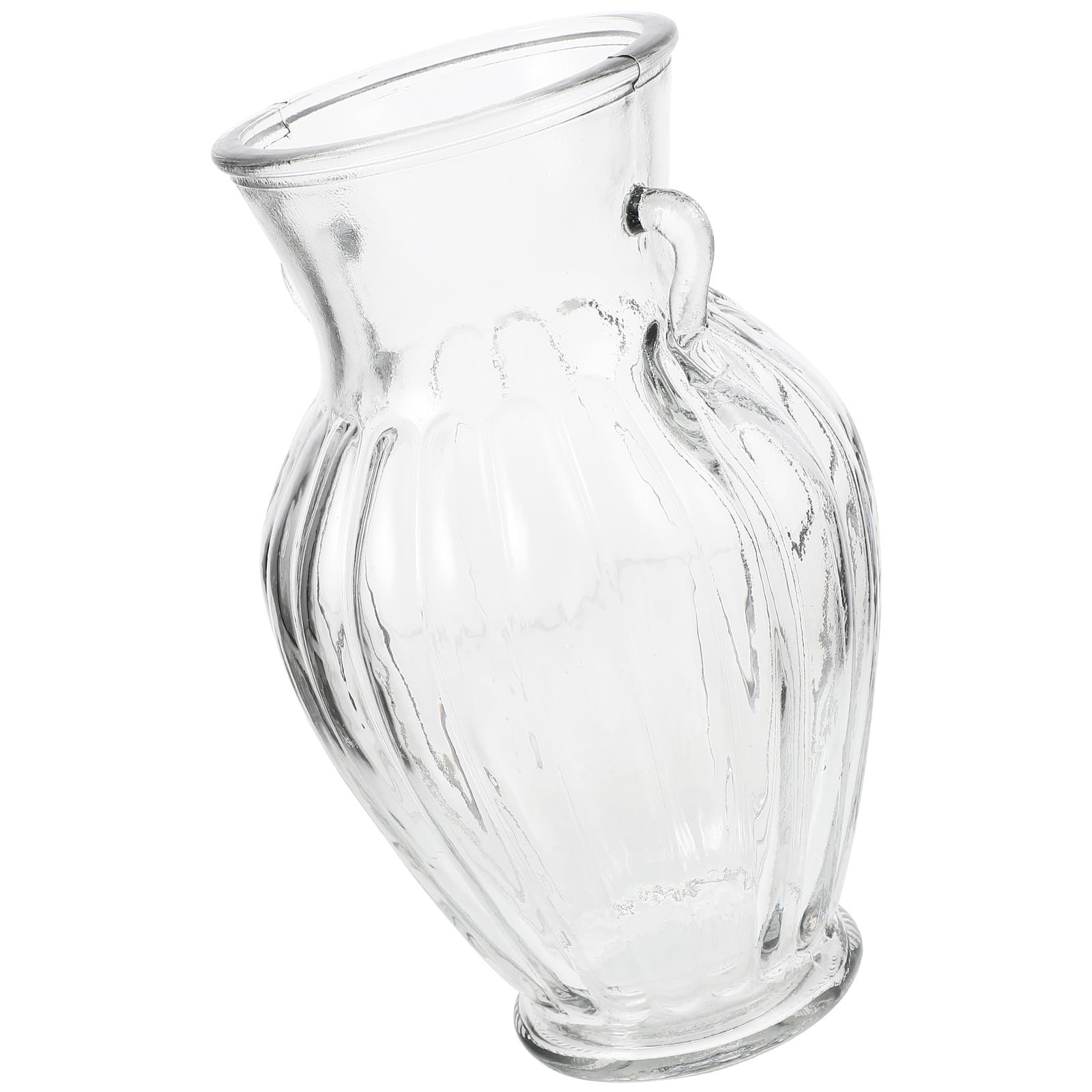 ONAPARTER Vintage Amphora Vase Large Glass Flower Bottle Wide Mouth