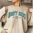 thumbnail image 1 of Vintage Anaheim Sweatshirt, Mighty Style 90s Unisex Shirt, Ducks Retro Sunday Football, Trendy Football Shirt for Game Day, 1 of 2