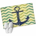 thumbnail image 1 of Vintage Anchor Area&nbsp;Rug 2x3ft Green Retro Watercolor Non-Slip&nbsp;Washable Square&nbsp;Rugs Soft Felt Indoor Floor Mat for Bedroom Kitchen Living Room Bathroom, 1 of 9