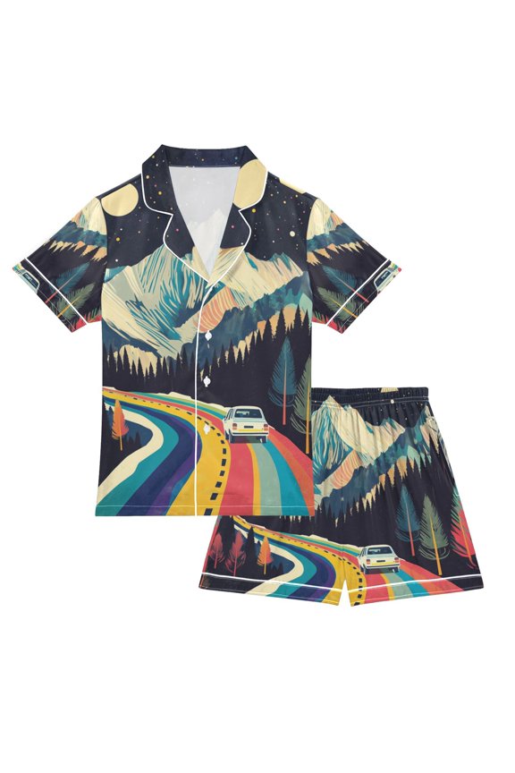 Vintage Anchor Tie Up Curtain for Window, Yellow Blue Striped Adjustable Tie Up Balloon Curtain Valances Rod Pocket Window Treatment for Kitchen Bathroom Bedroom 34"x45"