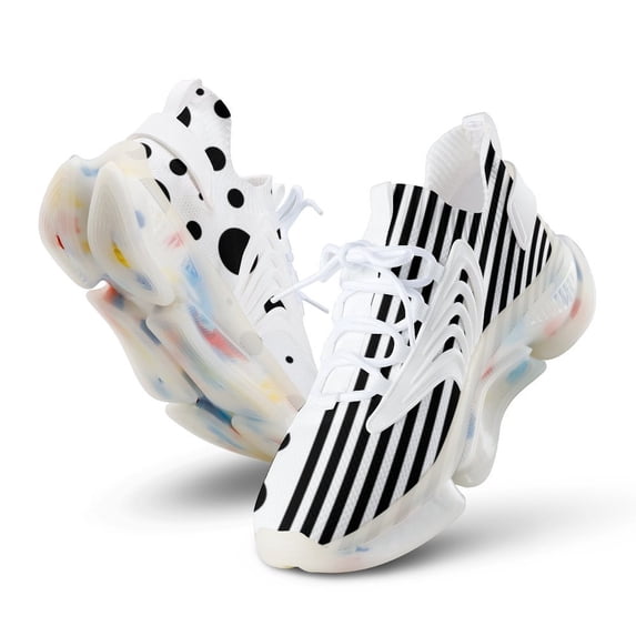 Vintage And Modern Art Walking Shoes for Men Woman Lightweight Tennis Fashion Elastic Sports Shoes Cushion Basketball Shoes