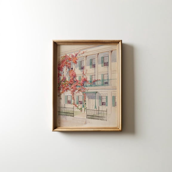 Vintage And Sketch Landscape Wall Art, Cottage Core Home Decor Botanical Landscape Print, Poster Decor, Unframed Poster Size 16x24 F03.1.14l1147