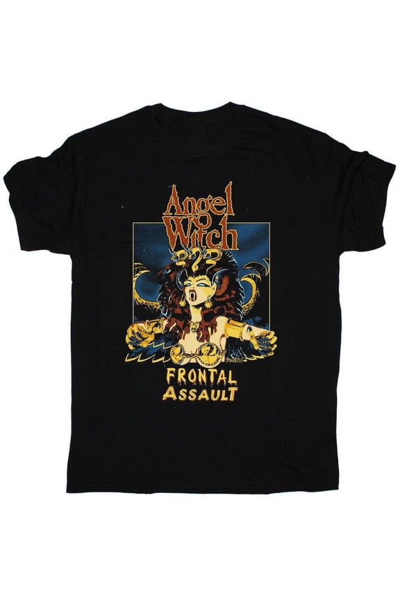 Vintage Angel Witch Band Frontal Assault Shirt Unisex Concert S to 5XL TR391