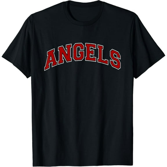 Vintage Angels Sports Name Athletic Text Arch Gift Men Women T-Shirt