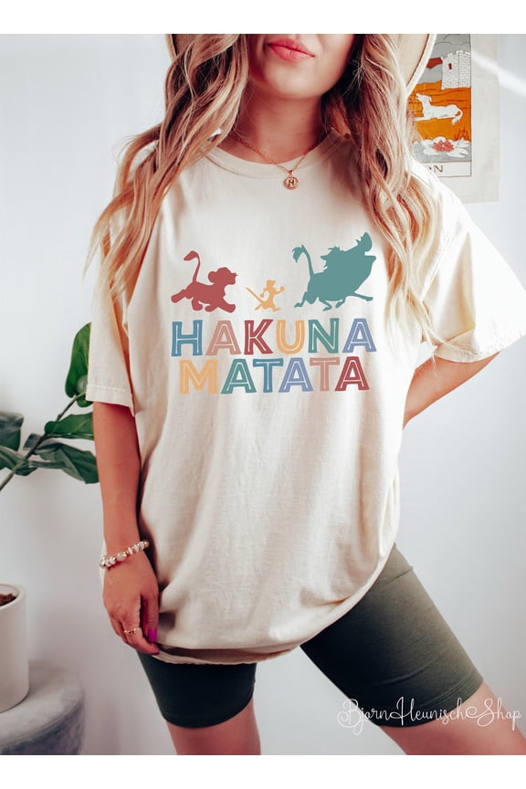Vintage Animal Kingdom Hakuna Matata Shirt Comfort Colors for a Fun and Relaxed Style