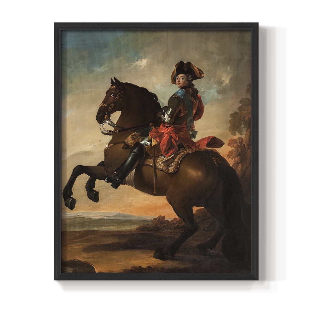 Vintage Animal Print LXI - 14in. x 11in. Vintage Framed Print in Black Wood Frame