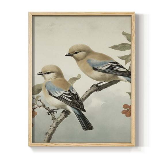 Vintage Animal Print VIII - 10in. x 8in. Vintage Framed Print in Natural Wood Frame