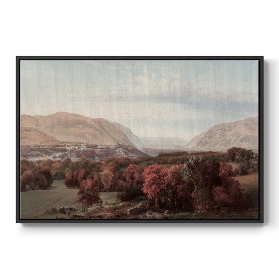 Vintage Animal Print-XVI By Wexford Home Framed in Black Wood Gallery Wrapped Canvas 25 in. x 37 in.